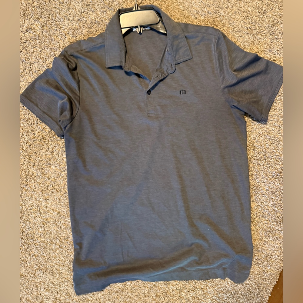 Travis Mathew Charcoal Polo Shirt